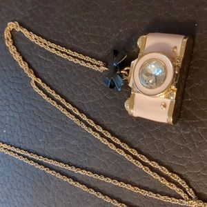 Betsey Johnson Camera Necklace